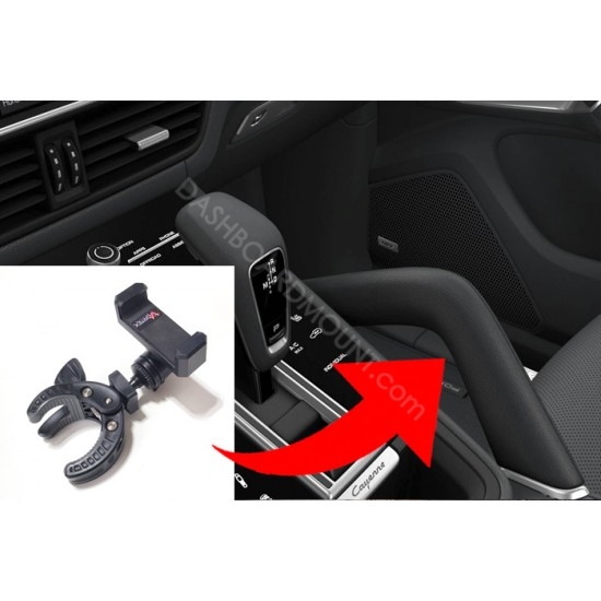 Porsche Cayenne dashboard phone mount